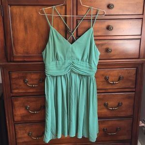 BB Dakota green strappy babydoll dress